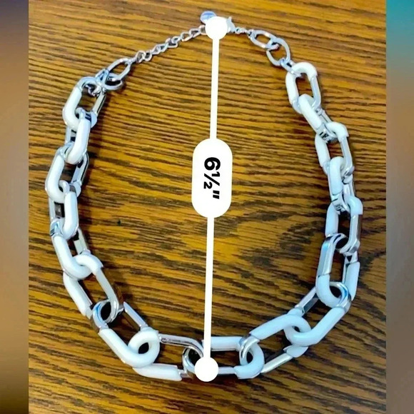 Alfani Acrylic Large Link Necklace, 20" + 2" extender - Picture 8 of 9